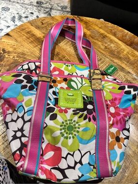 Lily Bloom Pink Multicolor Floral Tote